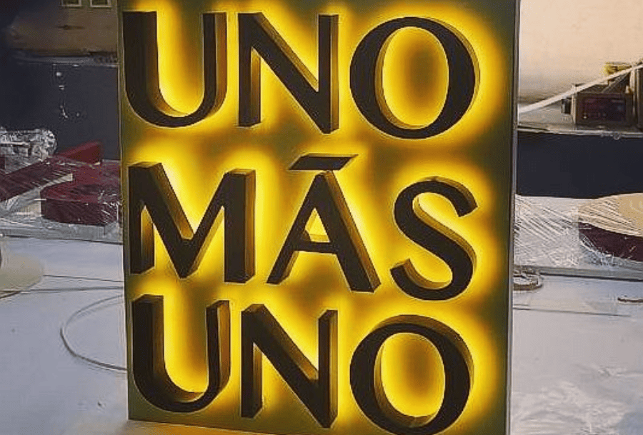Back Light 3D Signage